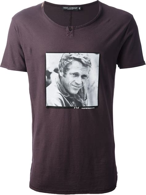 dolce gabbana steve mcqueen t shirt|Dolce & Gabbana Steve Mcqueen Tshirt in Black for .